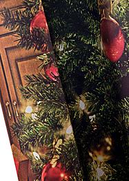 Lystett gardin med juleprint (2-pack), bpc living bonprix collection