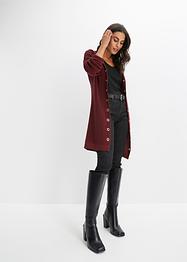 Lang strikkejakke med hette, BODYFLIRT boutique