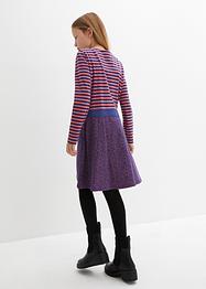 Langermet trikotkjole for barn, bpc bonprix collection