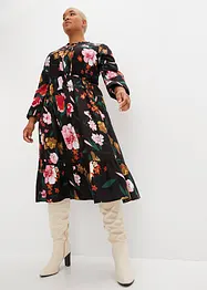 Midikjole med print, bonprix