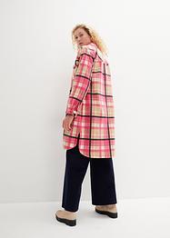Rutet lang jakke, fôret, bpc bonprix collection
