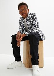 Langermet skjorte med print til barn, Slim Fit, bpc bonprix collection