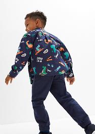 Langermet skjorte med dino-print til barn, Slim Fit, bpc bonprix collection