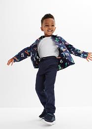 Langermet skjorte med dino-print til barn, Slim Fit, bpc bonprix collection