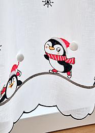 Gardinkappe med broderi og applikasjon, bpc living bonprix collection