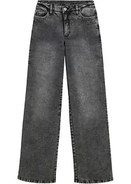 Wide Leg-jeans, High Waist med naglepynt, bonprix