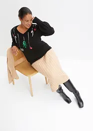 Finstrikket genser, bonprix