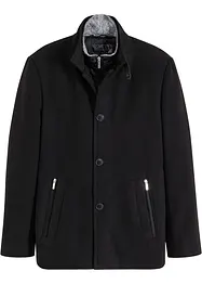 Outdoorjakke i ullstil med stormklaff, bonprix