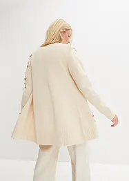 Strikkejakke med paljetter, bonprix