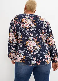 Bluse med print, av bærekraftig viskose, bonprix