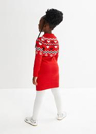 Strikket kjole med koftemønster for barn, bpc bonprix collection