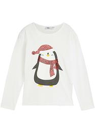 Langermet shirt med paljetter til barn, bpc bonprix collection
