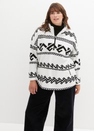 Fleece-sweatshirt med troyer-krage, bpc bonprix collection