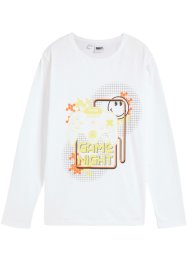 Langermet shirt med Smiley World Gaming til barn, bpc bonprix collection