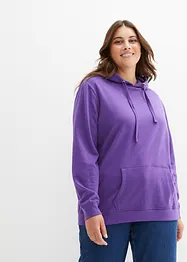 Basic sweatshirt med hette, bonprix