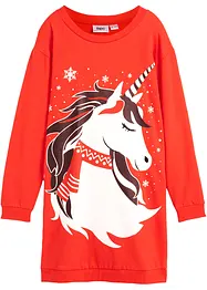Sweatkjole med vintermotiv, bonprix