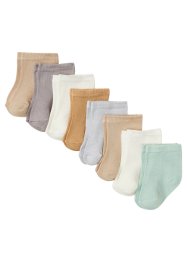 Baby-sokker (8-pack) med økologisk bomull, bpc bonprix collection