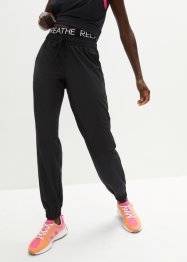Lett joggebukse med elastisk linning, hurtigtørkende, bpc bonprix collection