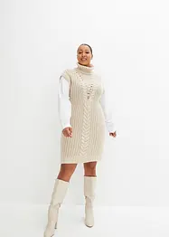 Strikkekjole med bluse-innfelling, bonprix