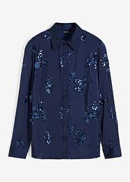 Bluse med paljetter, med bærekraftig viskose, BODYFLIRT