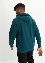 Sweatshirt med hette av ren økologisk bomull, bonprix