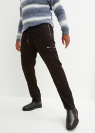 Regular Fit slip on-bukse med glidelåser, Tapered, RAINBOW