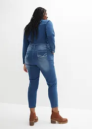 Stretch-termojeans-jumpsuit med myk innside, John Baner JEANSWEAR