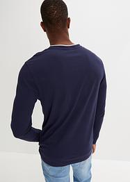 Langermet Henleyshirt med print, bpc selection