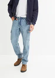 Loose Fit cargojeans med resirkulert bomull, Straight, John Baner JEANSWEAR