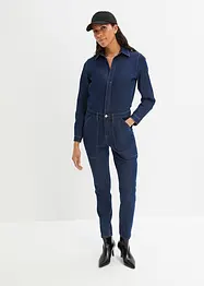 Straight jeans-jumpsuit, cropped, John Baner JEANSWEAR