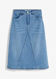 Stretch-jeansskjørt, High Waist, bonprix