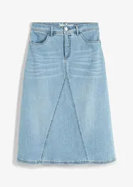 Stretch-jeansskjørt, High Waist, bonprix