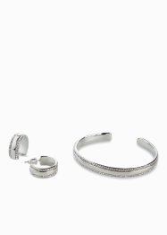 Armbånd og øreringer med glasskrystaller ( 3-delt smykkesett), bpc selection premium