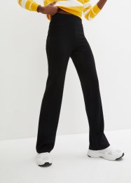 Punto-Di-Roma bukse med High-Waist-komfortlinning, Flared, bpc bonprix collection