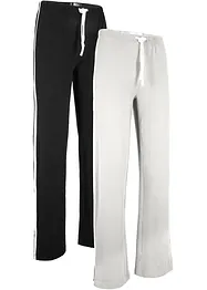 Trikotbukse av bomull med stretch (2-pack), bonprix