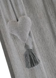 Gardin med hjerter, av økologisk bomull (1-pack), bpc living bonprix collection