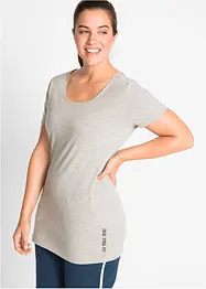 Lang topp med skrift (2-pack), bonprix