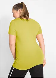 Lang topp med skrift (2-pack), bonprix