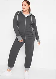 Joggebukse med ribbekanter i kontrastfarge, bonprix