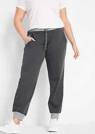 Joggebukse med ribbekanter i kontrastfarge, bonprix