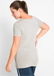 Lang topp med skrift (2-pack), bonprix