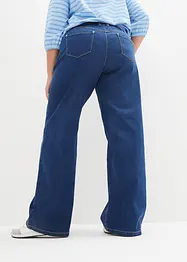 Stretch-jeans med vide ben og komfortlinning, bonprix