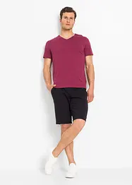 T-skjorte med V-hals (3-pack), bonprix