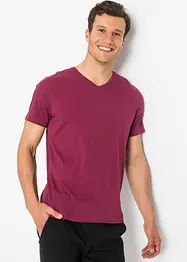 T-skjorte med V-hals (3-pack), bonprix