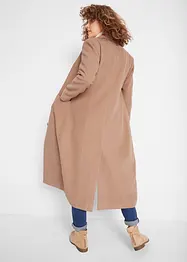 Lang kåpe i ull-stil, bonprix
