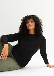 Langermet topp i 100% økologisk bomull, bonprix