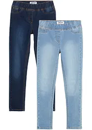Jeggings Mid Waist (2-pack), bonprix