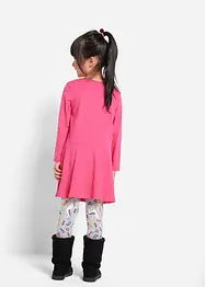 Jerseykjole+leggings med dukkekjole (3-delt sett), bonprix