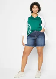 Jeansshorts, Mid Waist, stretch, bonprix