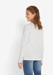 Langermet topp for barn, økologisk bomull (2-pack), bonprix